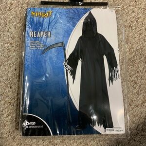 Spirit Halloween Store Kids Grim Reaper Costume, Size 8/10.
